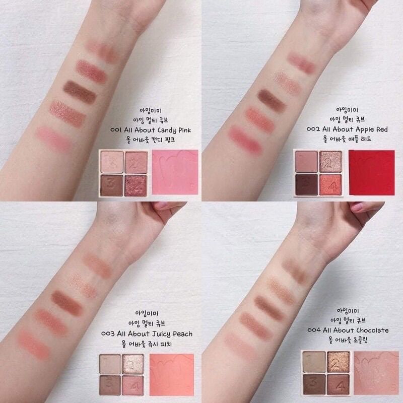 [HCM]Bảng phấn mắt và má hồng 2 in 1 IM MEME IM MULTI CUBE
