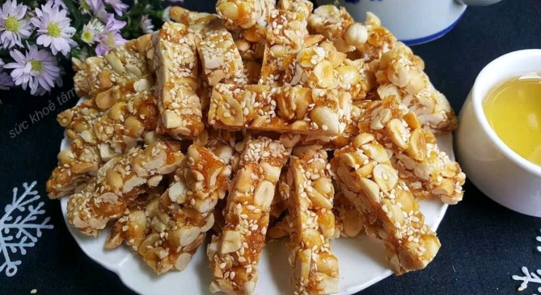 Kẹo lạc, kẹo sìu châu, kẹo lạc vừng gói 500g. 