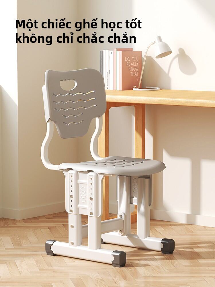 Ghế Học Tập Có Thể Điều Chỉnh Chiều Cao Cho Trẻ Em Ghế Học Sinh Để Viết Ghế Dùng Tại Nhà Có Lưng Đồ Dùng Học Tập Thiết Yếu