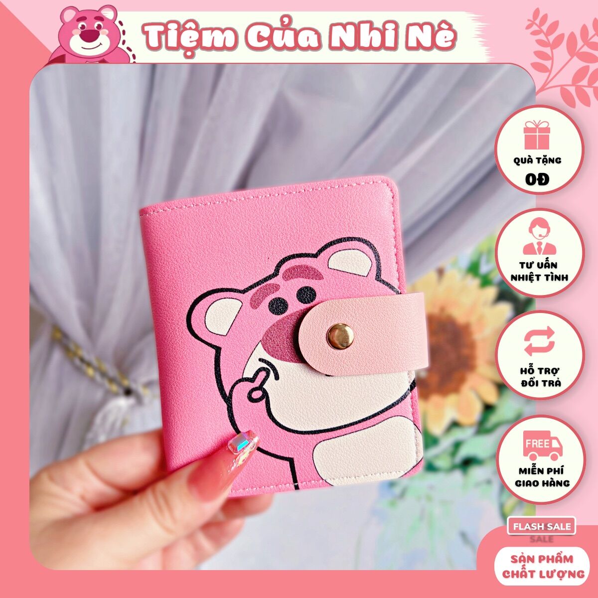 VÍ NỮ NGẮN GẤU DÂU LOTSO