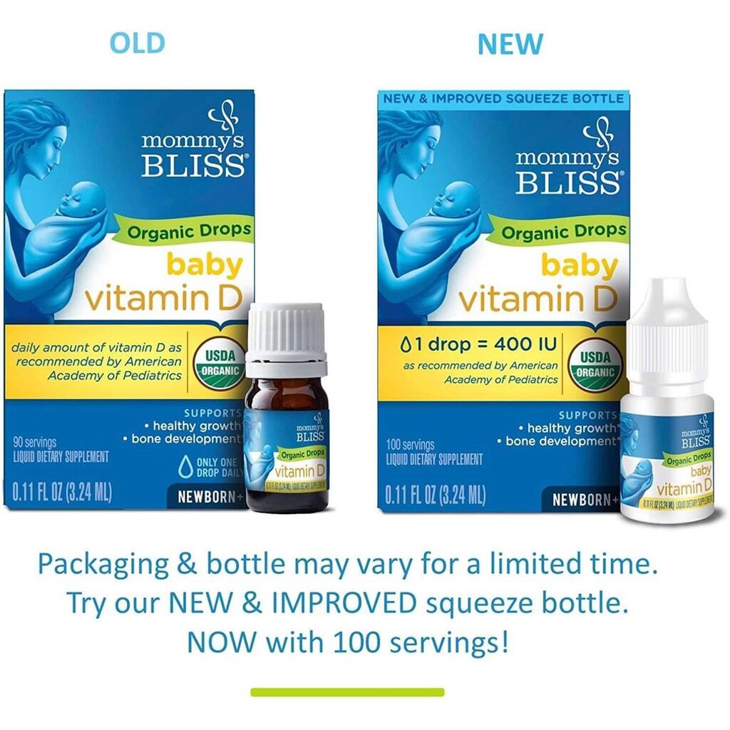Vitamin D3 hữu cơ Mommy Bliss (3.24ml - 100 giọt)