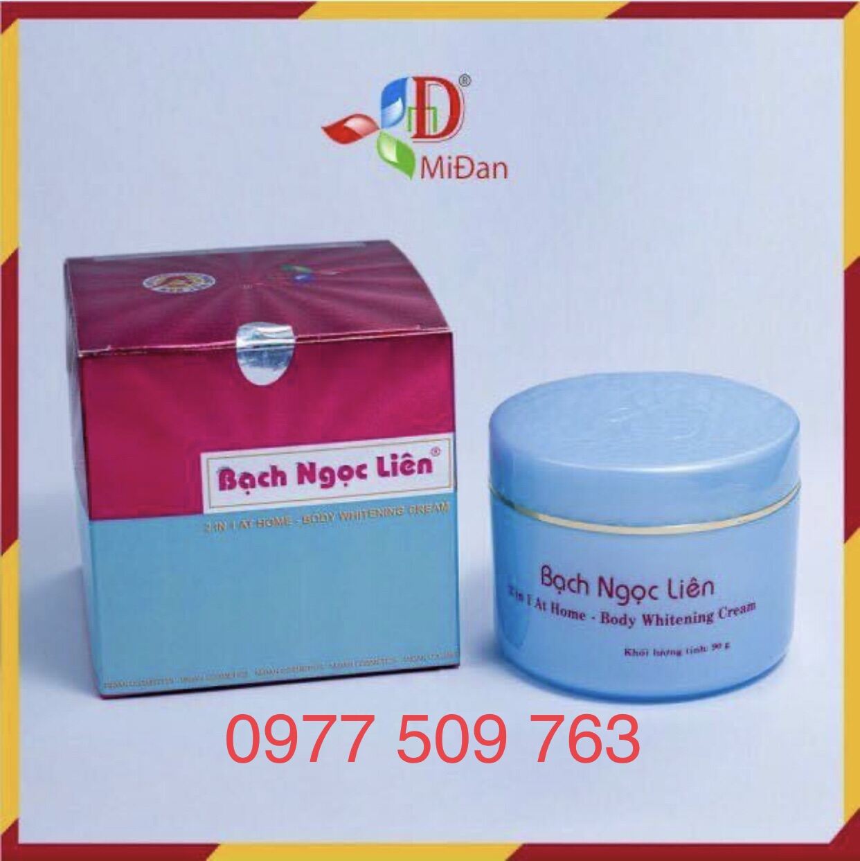 Chính hãng - Kem Bạch Ngọc Liên dưỡng trắng da body - xanh - 90gr