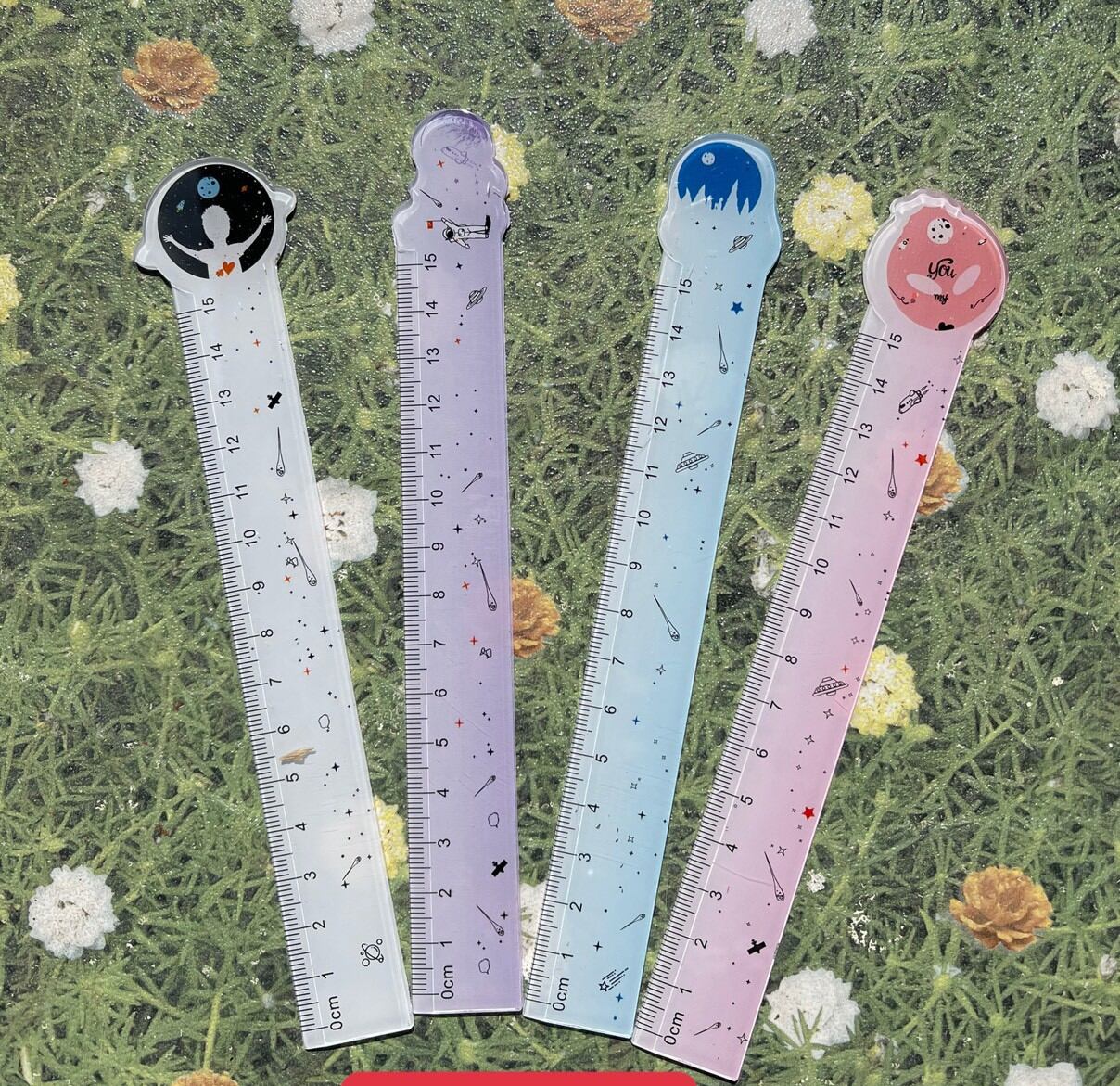 Thước Mica Trong Hình dễ thương 15Cm