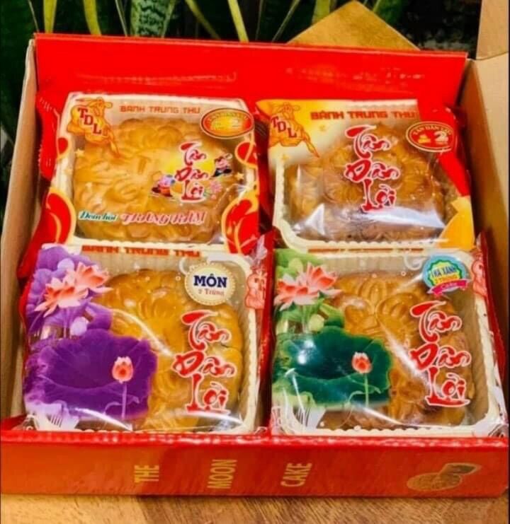 Combo 5 bánh trung thu tân dân lợi 200gram 2 trứng [đồng giá 40k)