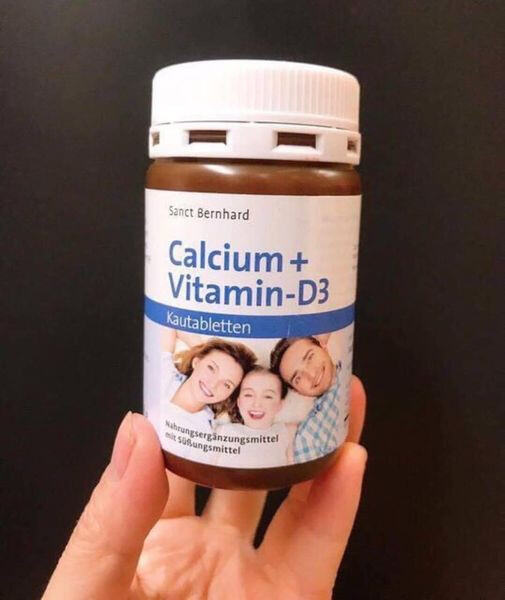 Viên ngậm CALCIUM D3 SANCT BERNHARD vị socola
