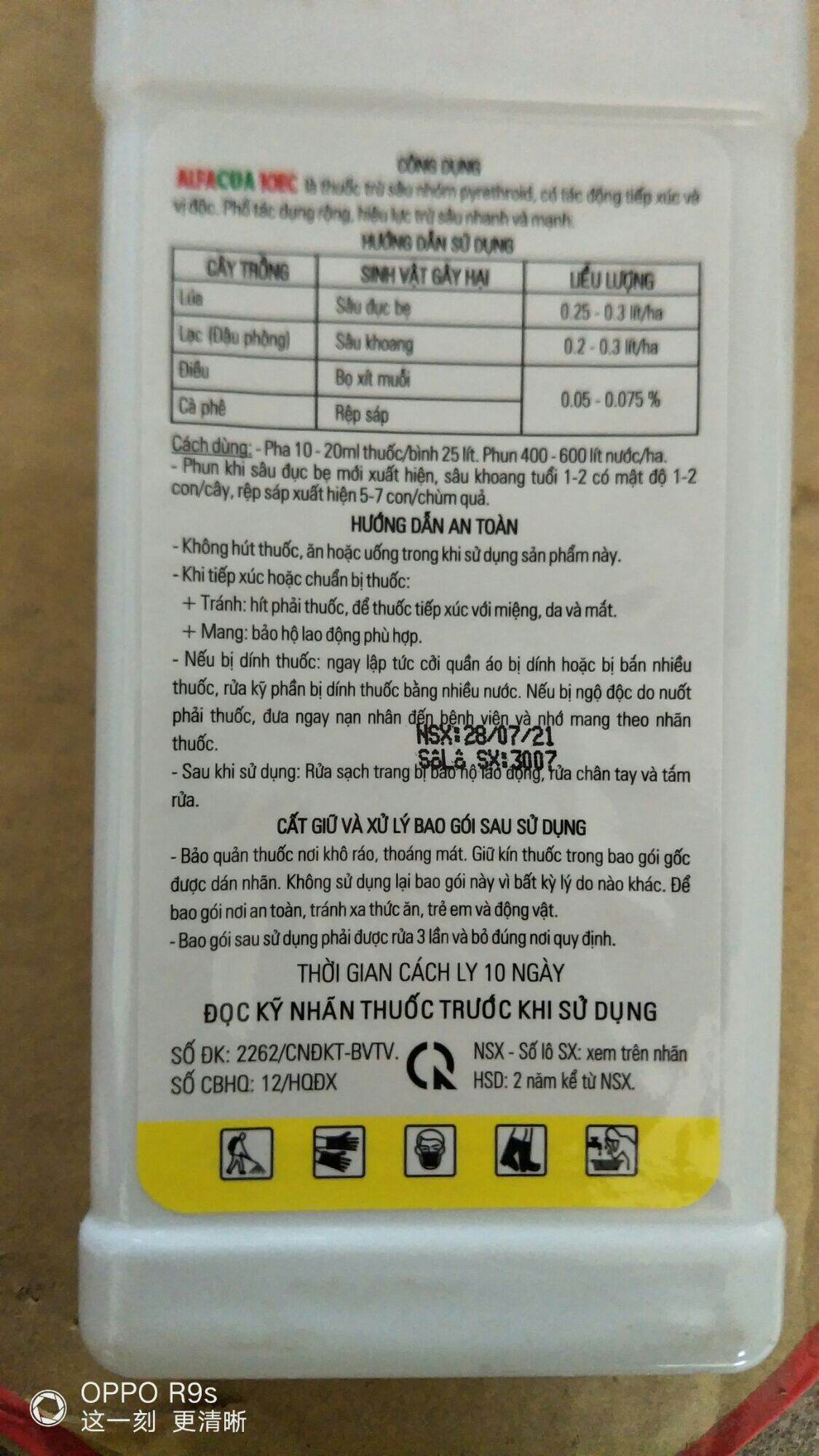 thuốc trừ sâu ALFA CUA 10ec