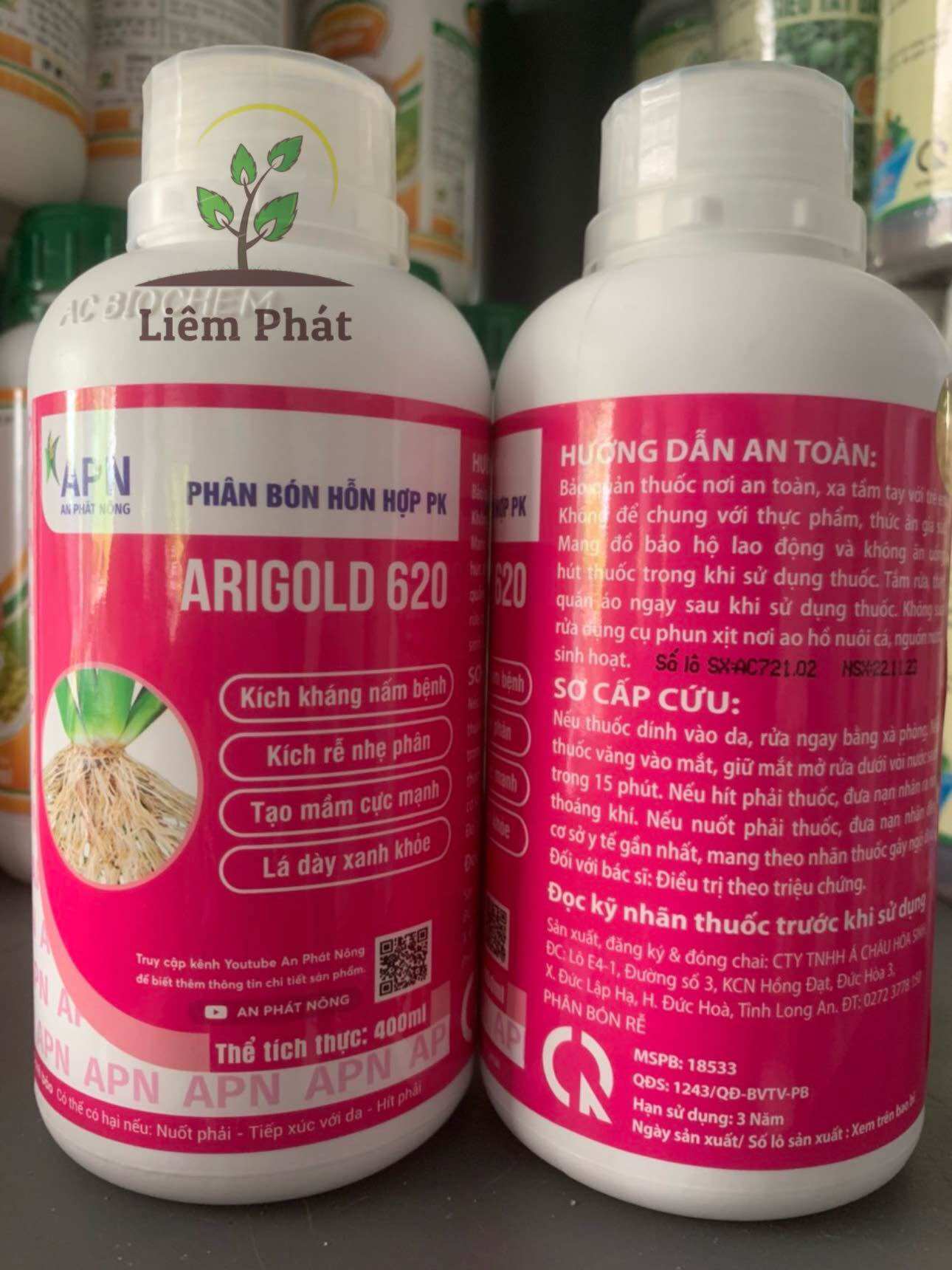 Arigold 620 chai 400ml của An phát nông
