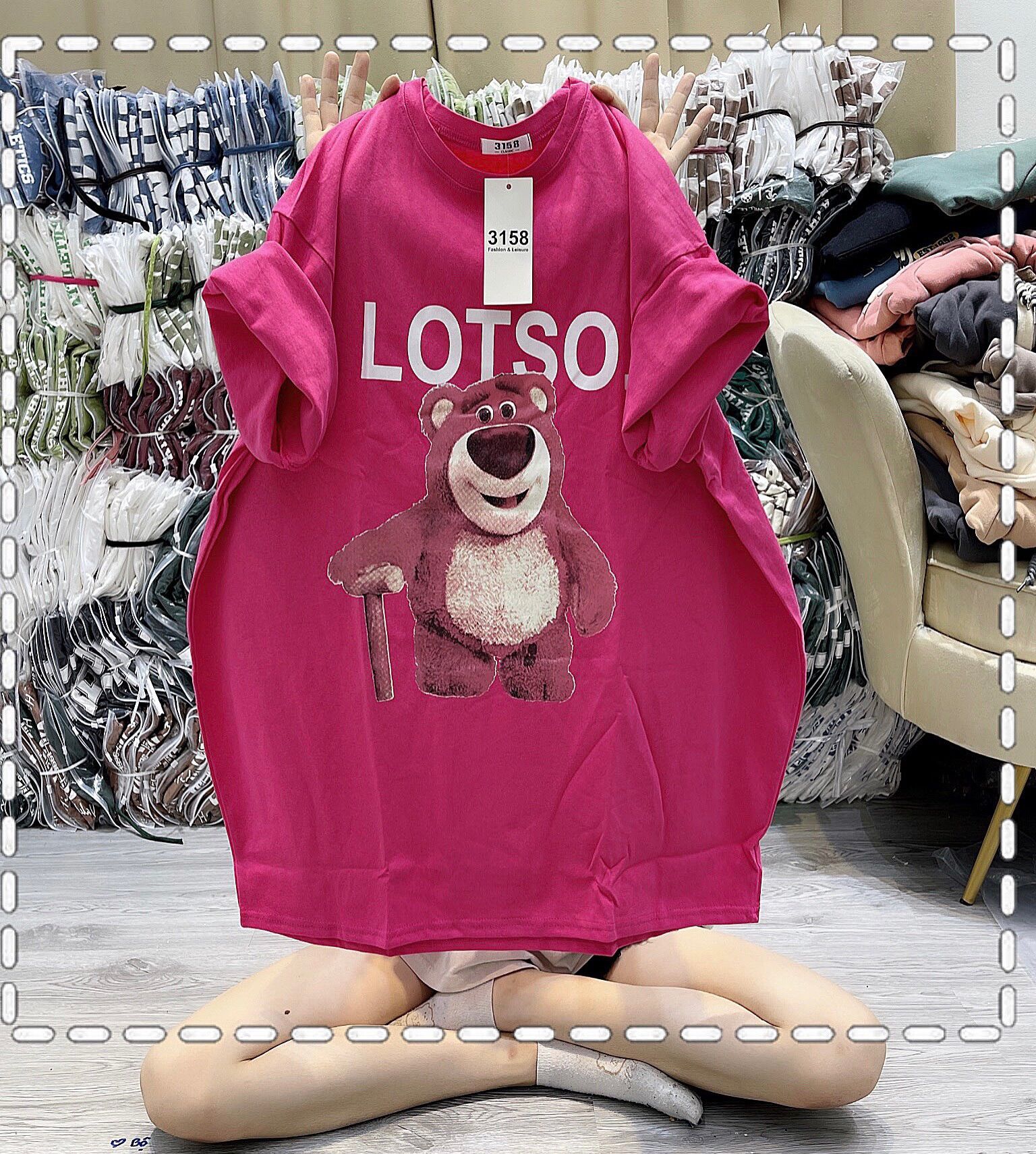 Áo Thun 3158 Form Rộng Panda Lotso