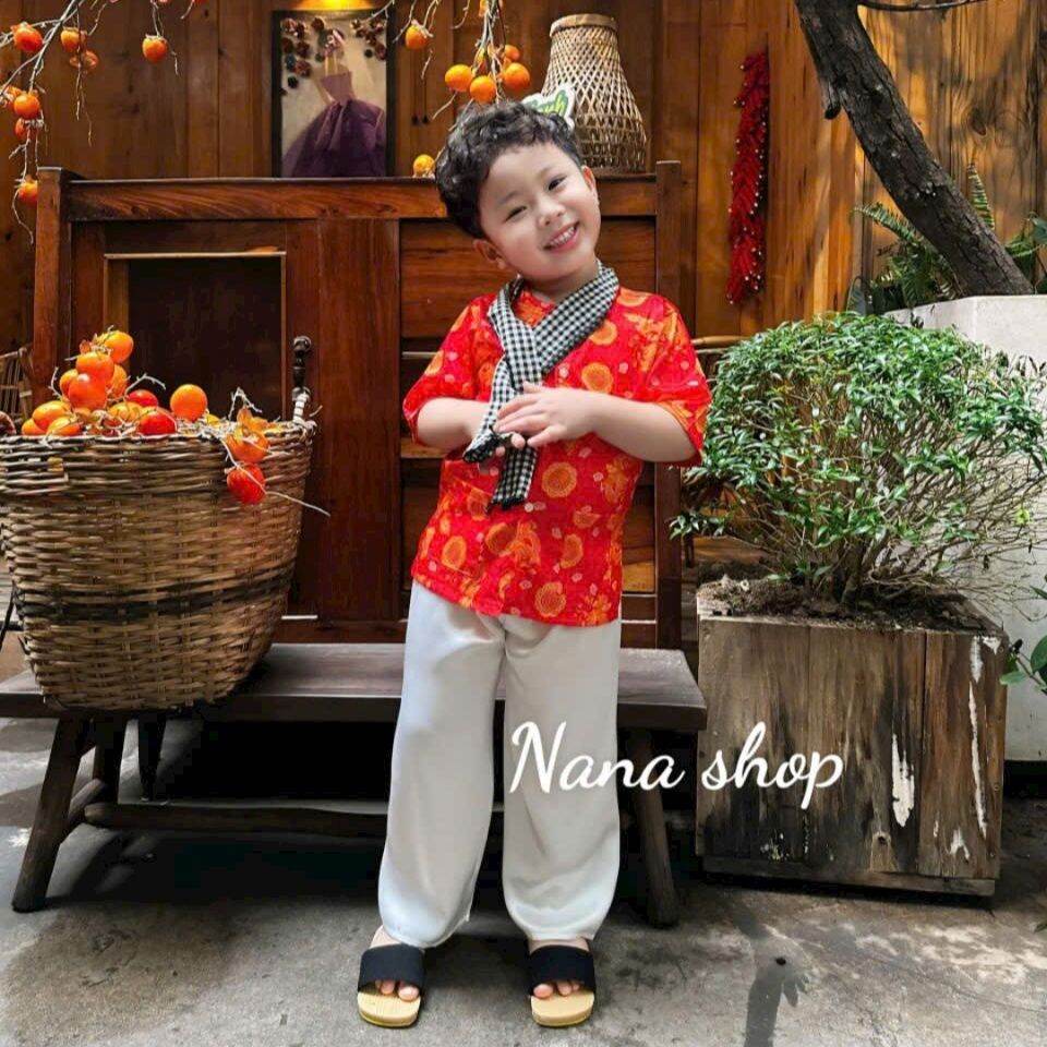 Bà ba cho bé/ Bộ bà ba bé trai bé gái chất lụa mềm mịn mát size 7ky - 25ky