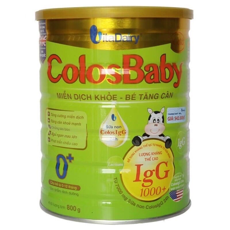 Sữa COLOSBABY GOLD 0+ lon 800g ( Date mới)