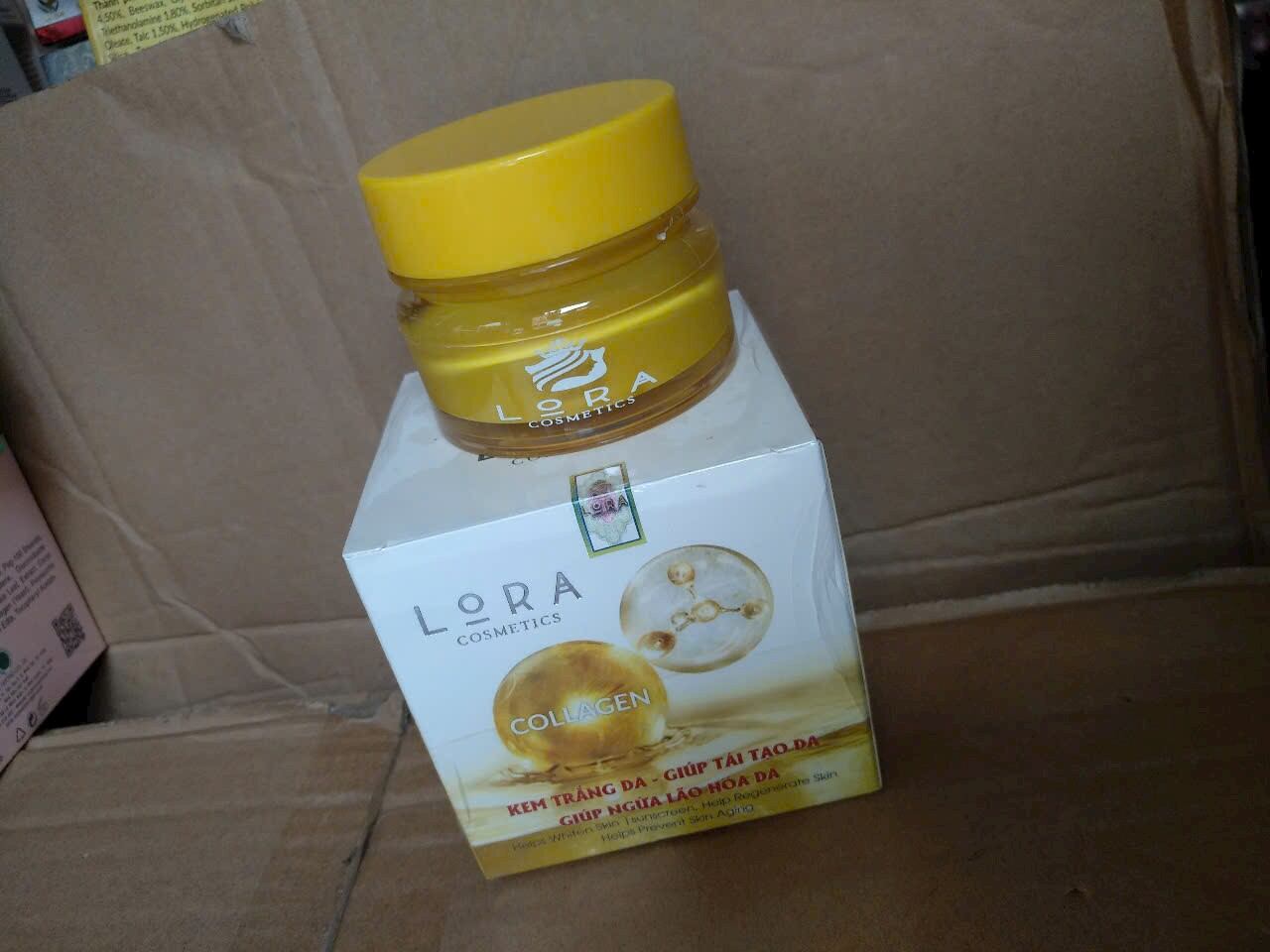 kem lora cosmetics dưỡng trắng da ngừa lão hóa 10g