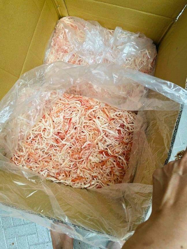 100gr mực hấp dừa sợi siêu ngon