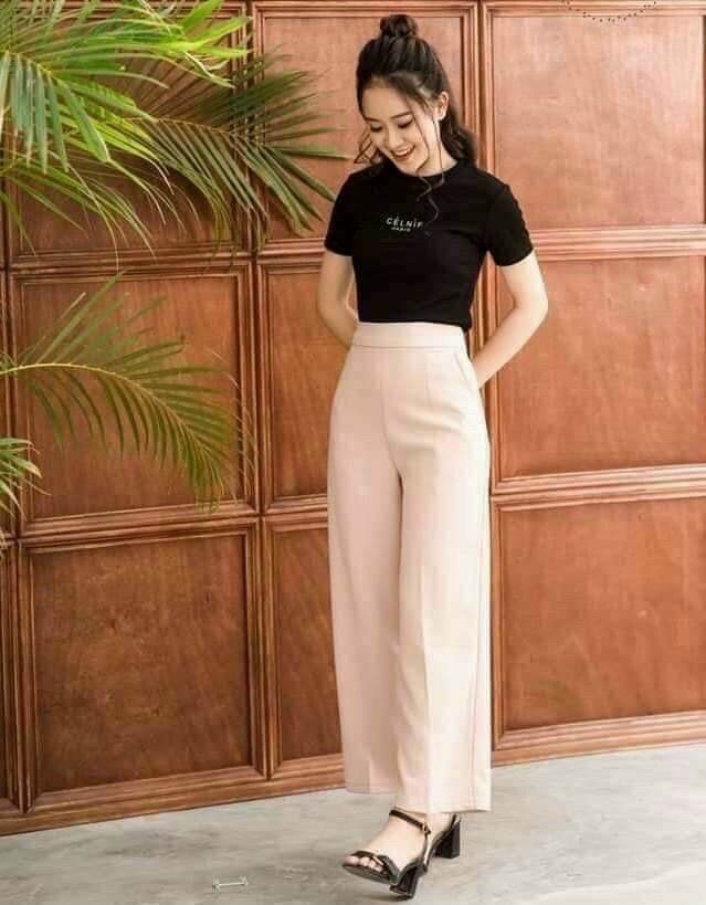 QUẦN TÂY CÔNG SỞ NỮ ỐNG RỘNG .