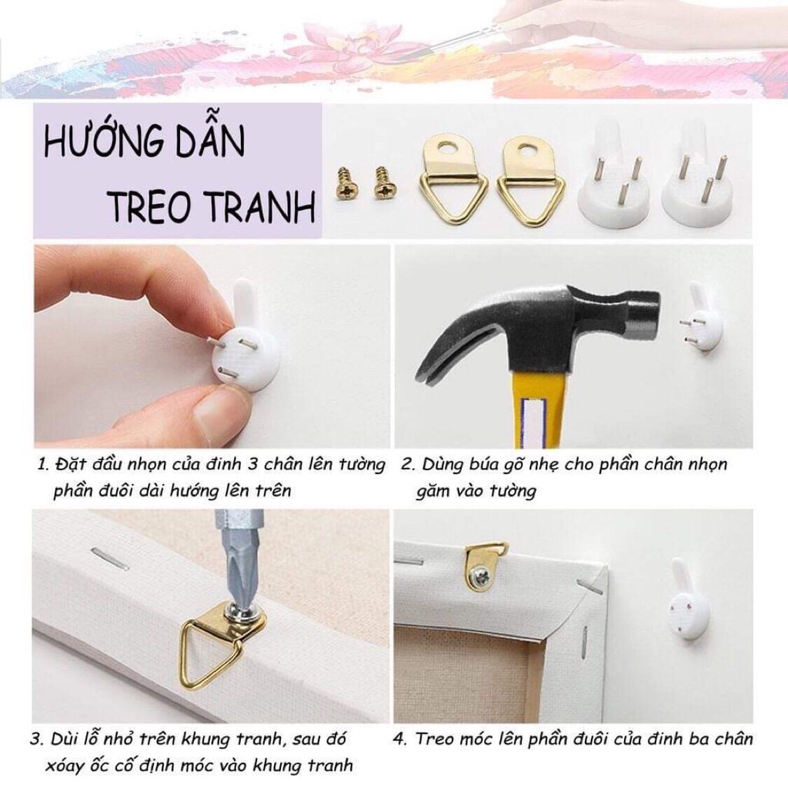 Phụ kiện tô tranh sơn dầu số hoá