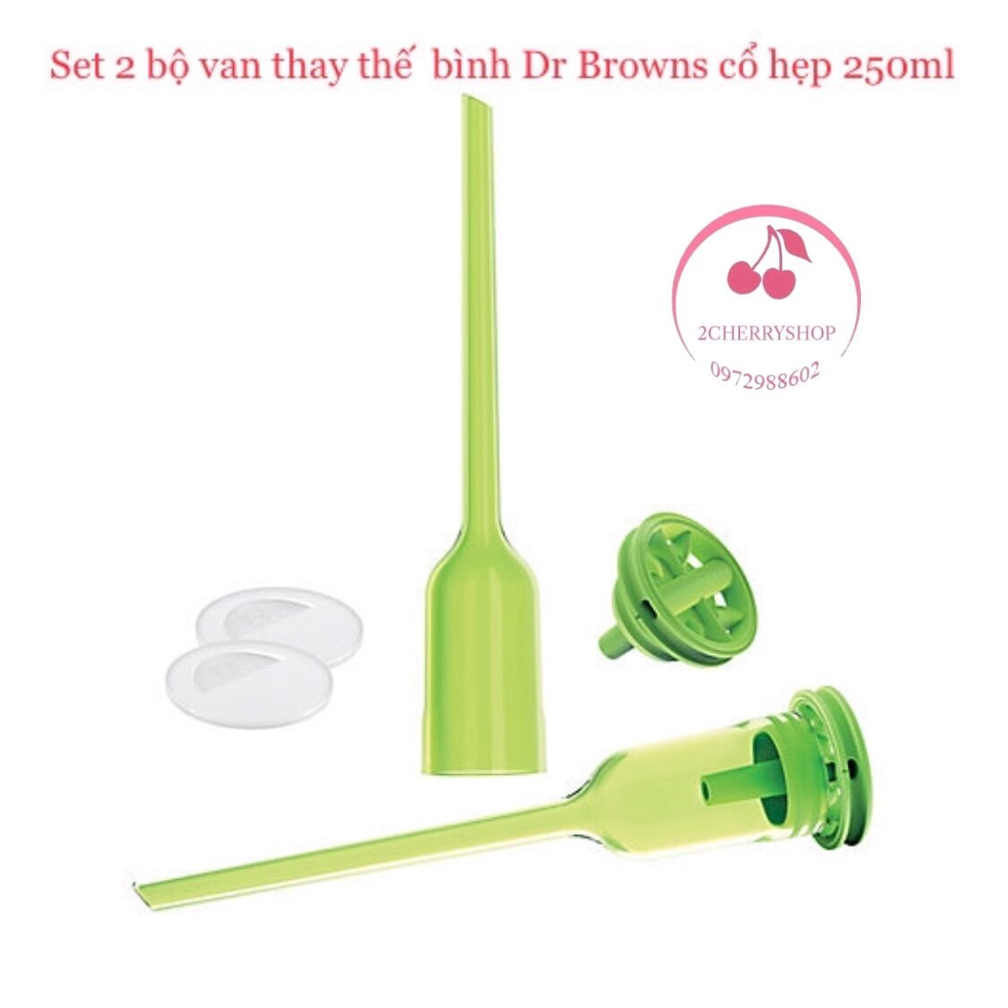 Bộ van thay thế bình sữa Dr Brown’s cổ hẹp 250ml