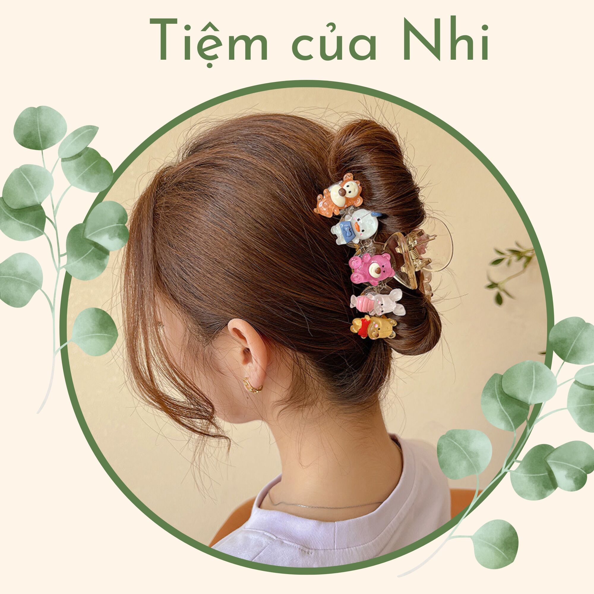 Kẹp tóc càng cua gấu dâu lotso