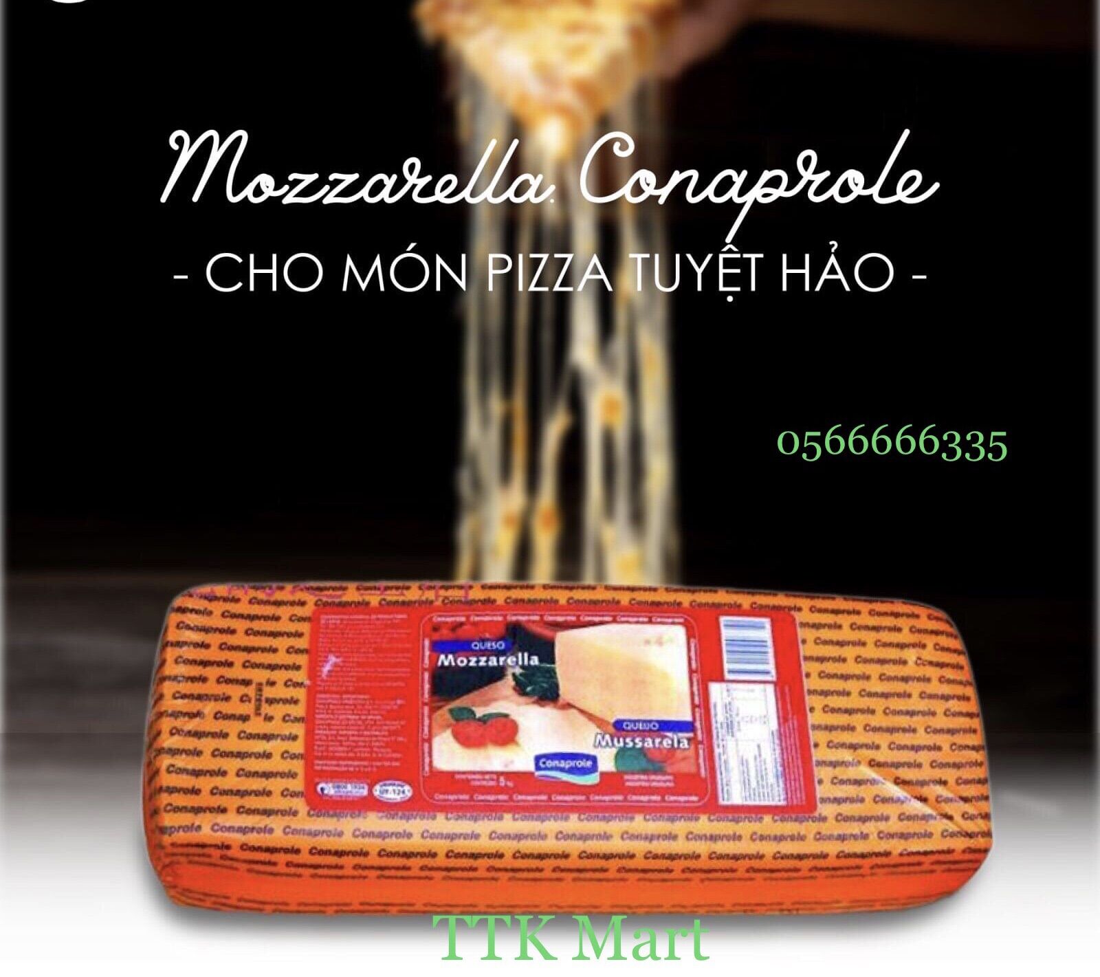 Phô mai Mozzarella Conaprole đỏ khối 500gram NK Uruguay