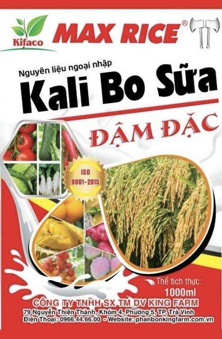 Phân bón kali bo sữa chai 1000ml