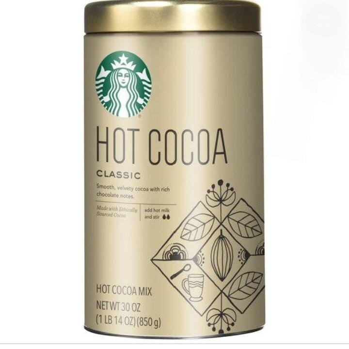 Bột cacao Starbucks Hot Cocoa Milx Classic của Mỹ hộp 850gr