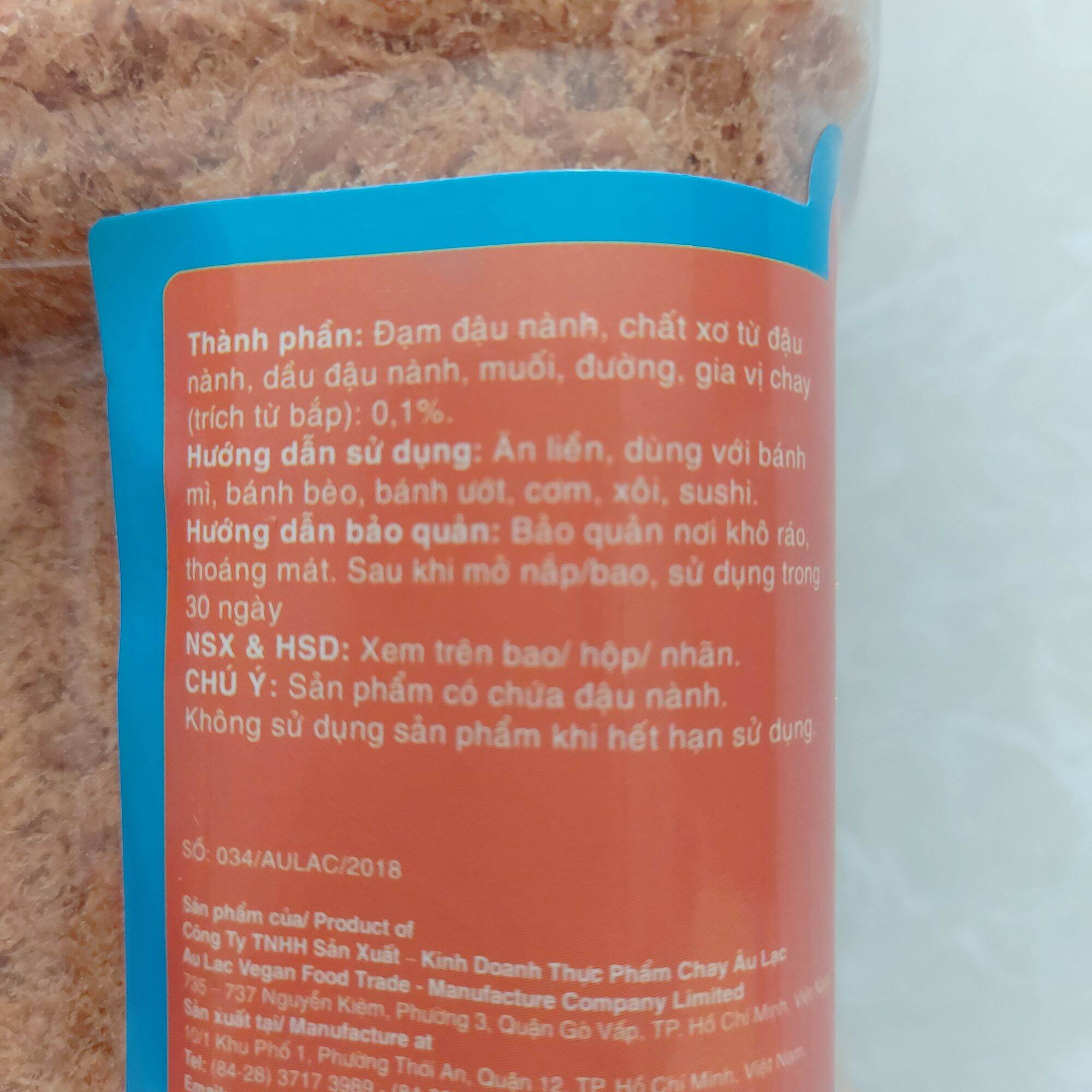 Chà Bông Tôm Chay Âu Lạc 100g/250g