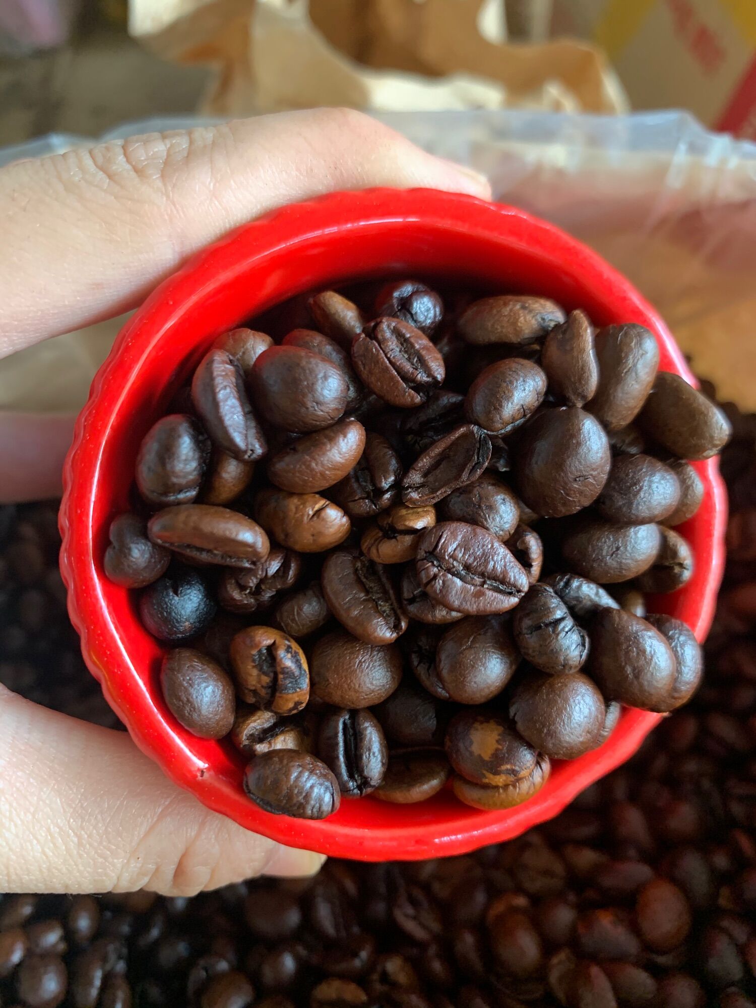 500g-Cà phê Moka+culi+robusta