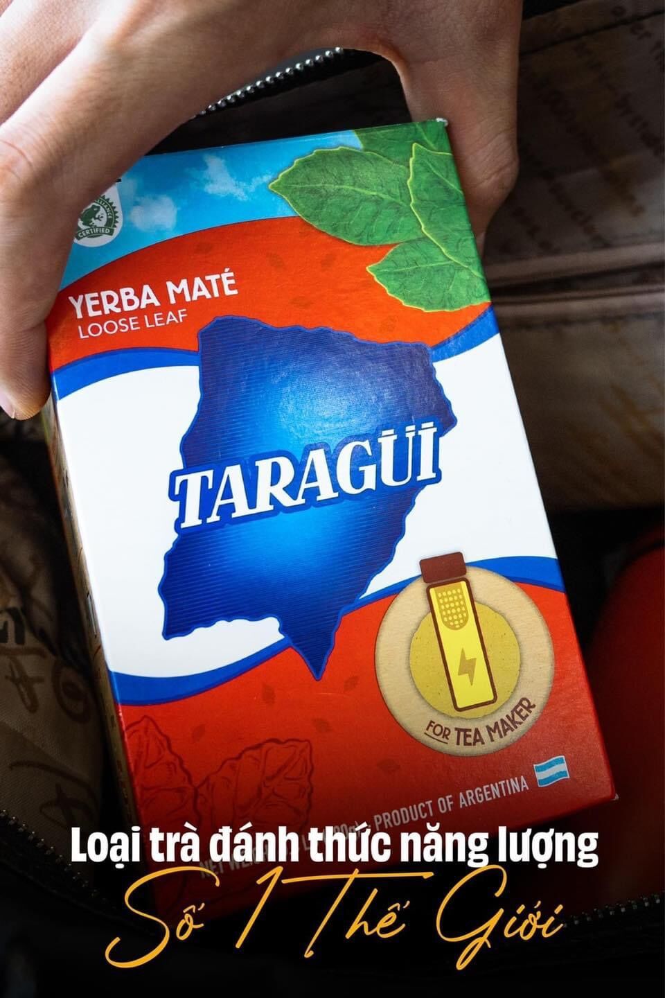 Trà Yerba Maté Taragui 180g - Vị truyền thống giúp tỉnh táo, tập trung