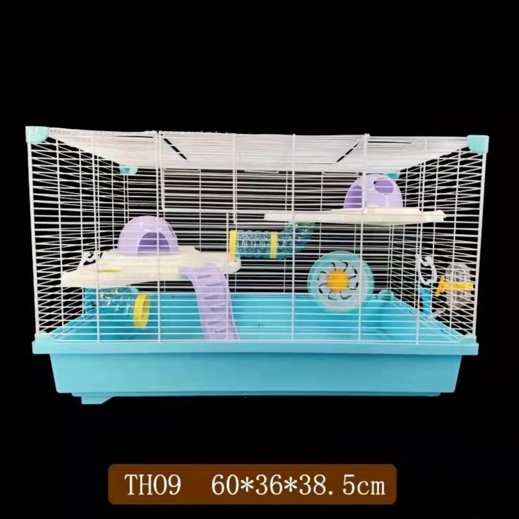 Lồng biệt thự 60dx35x38cm đầy đủ phụ kiện cho hamster
