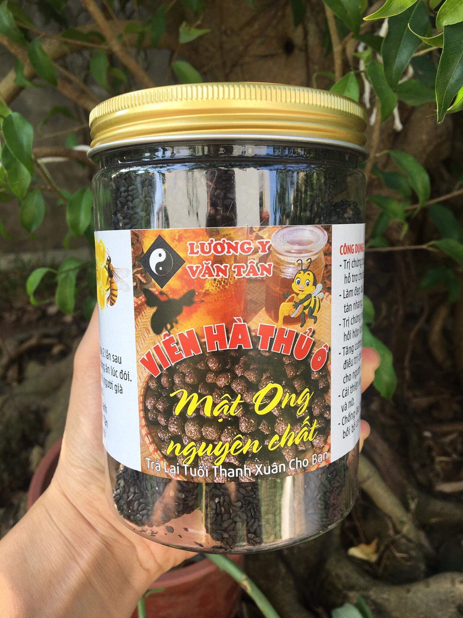 Viên hà thủ ô mật ong rừng lọ 500g