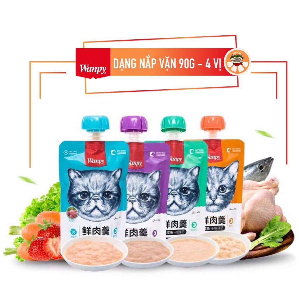 Súp thưởng Wanpy nắp vặn 90g