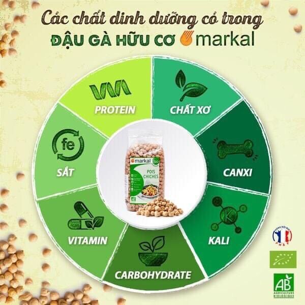 Đậu gà hữu cơ Markal 500g