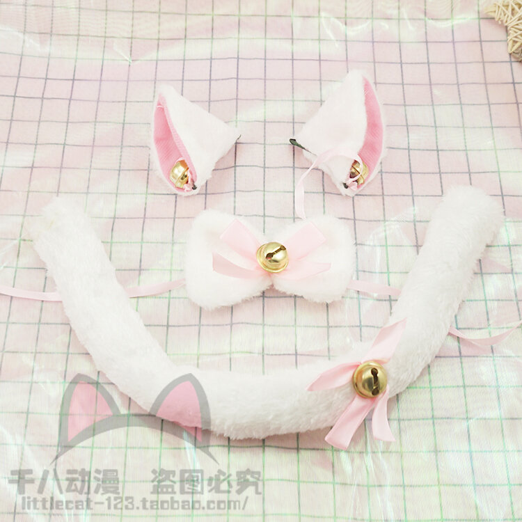 Vòng Tay Ngày Thiếu Nhi Bờm Tóc Tai Mèo Bằng Bông Tai Mèo Cào Mèo Bộ 3 Chiếc Đuôi Mèo Đáng Yêu Cosplay