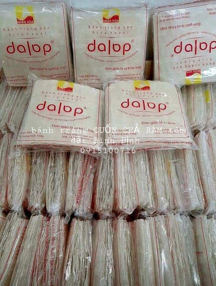 Combo 10gói bánh tráng  CUỐN CHẢ RAM dalop (10gói)