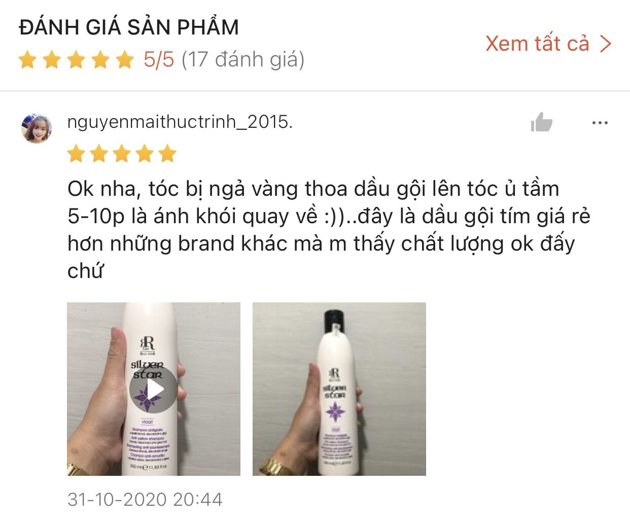 [HCM]DẦU GỘI TÍM THERAPY SILVER SHAMPOO RR LINE STAR 350ML