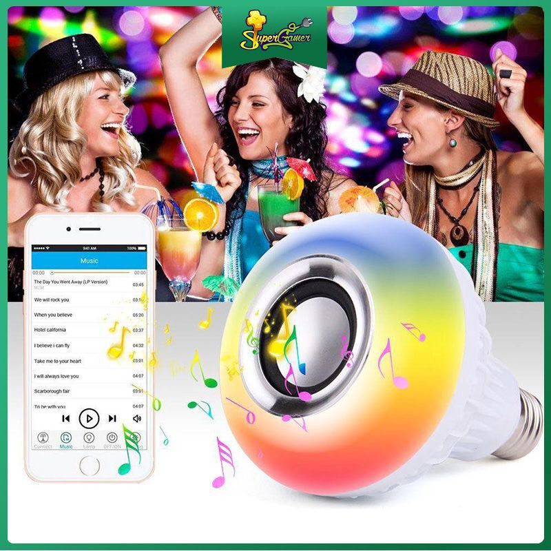 Loa Bluetooth kiêm bóng đèn đổi màu điều khiển từ xa