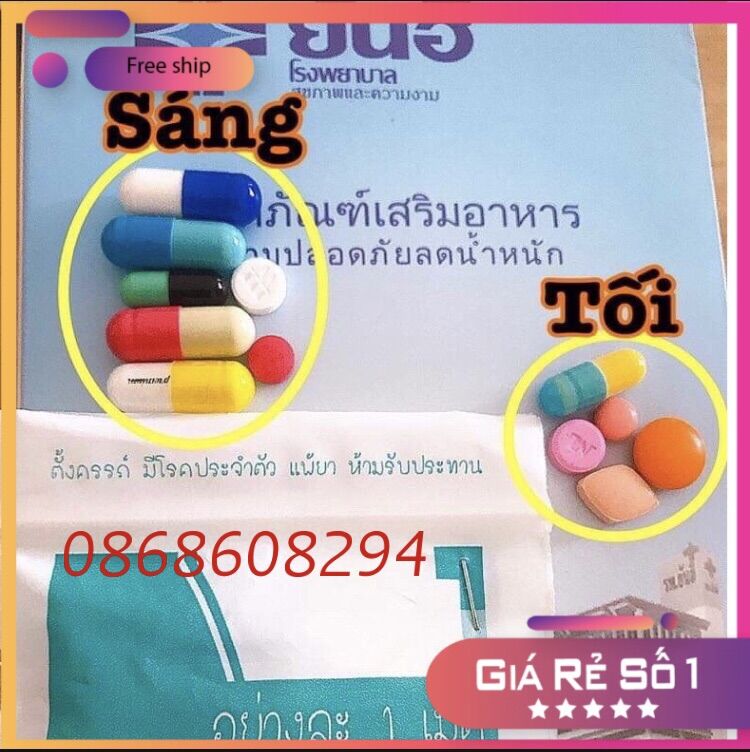 ✅2 tuần✅ giảm cân vip 12 yanhee 12 viên/ ngày giảm cực mạnh