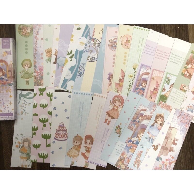 Hộp 30 tấm bookmark kẹp sách