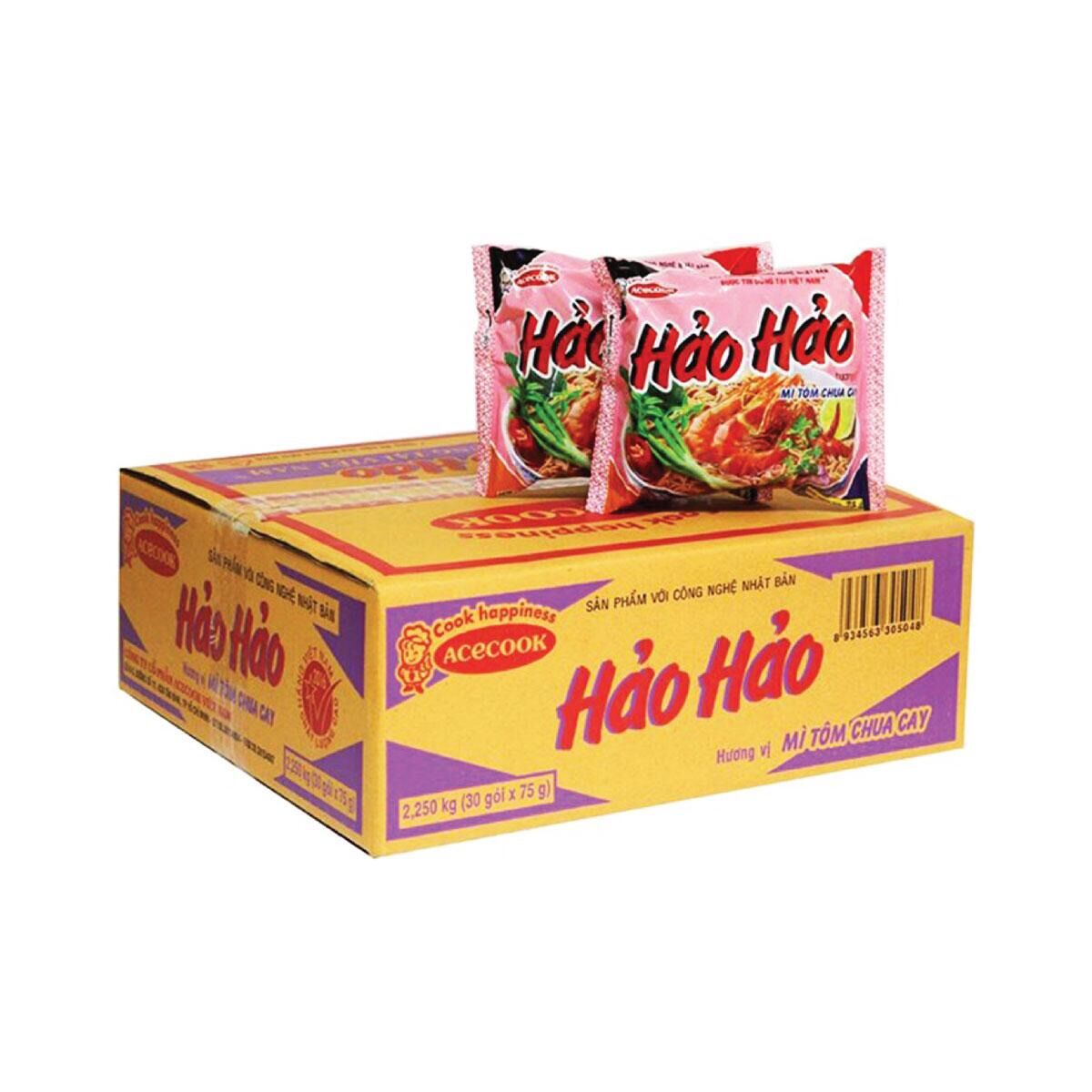 Thùng mỳ Hảo Hảo chua cay