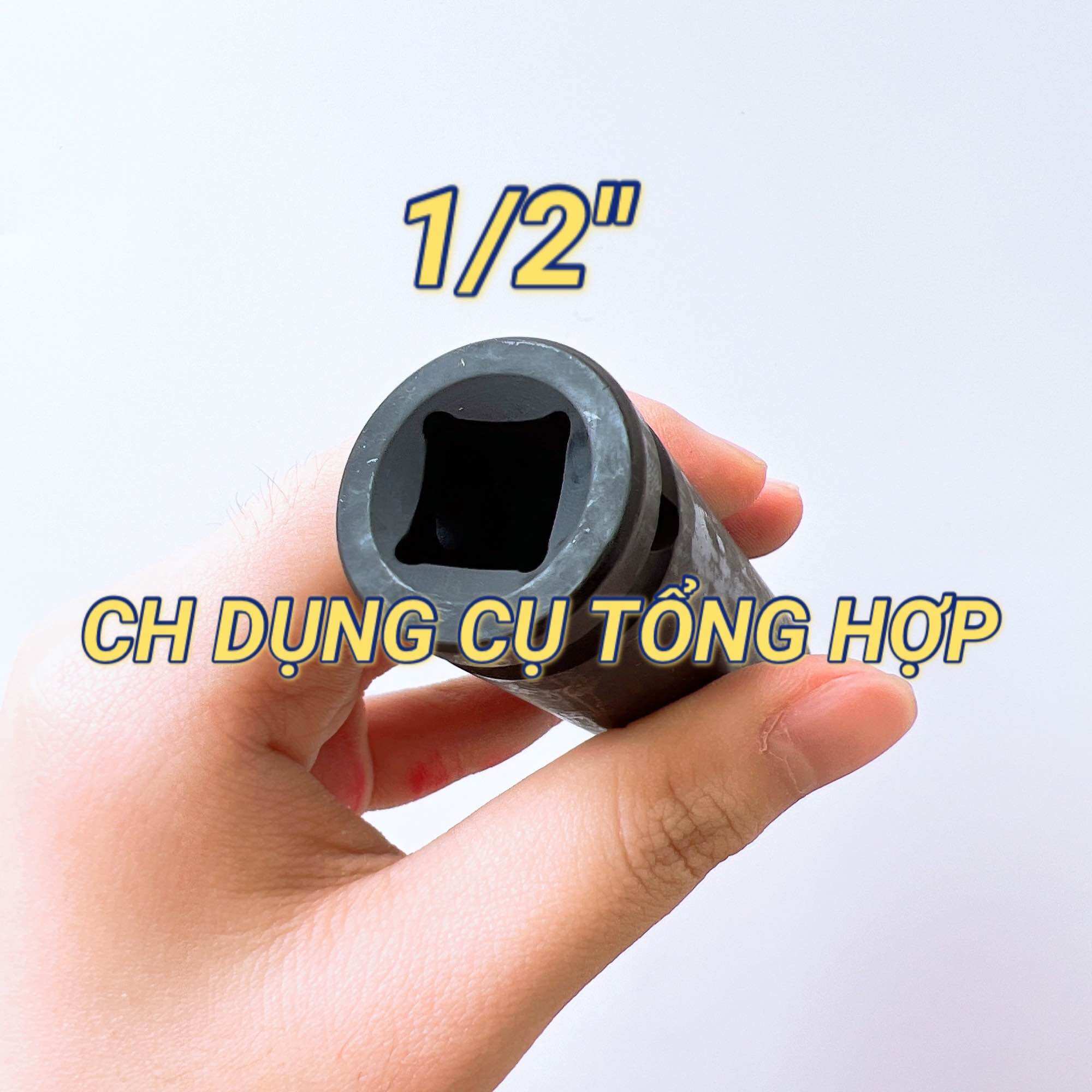 Tuýp 1/2inch 8mm đến 32mm dài đen Santa (Tuýp mở bulong 1/2" dài đen/ Đầu khẩu dài đen 1/2'')