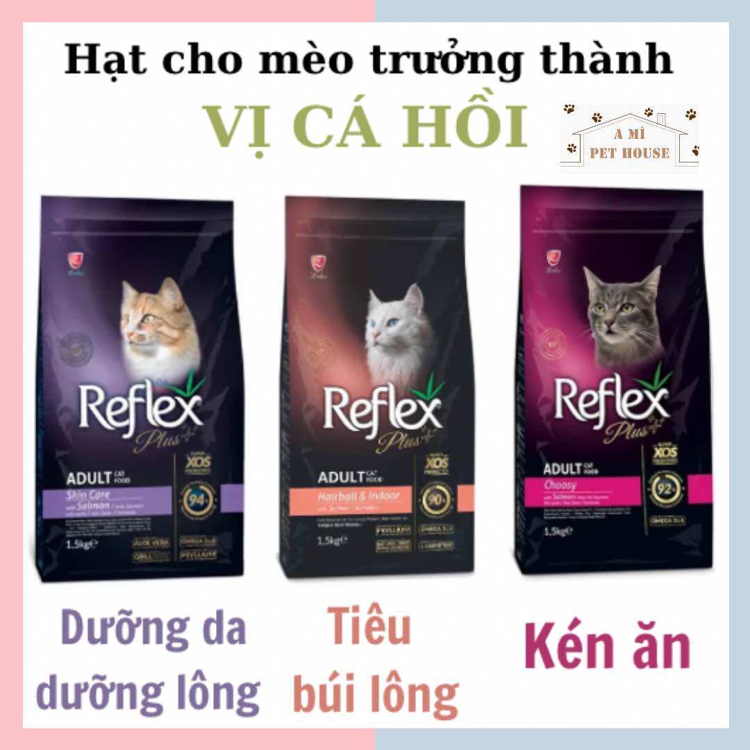 Hạt Reflex tiêu búi lông - dưỡng lông, dưỡng da - kén ăn cho mèo trưởng thành