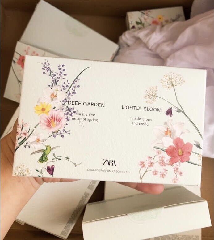 [HCM]SET NƯỚC HOA NỮ ZARA - DEEP GARDEN & LIGHTLY BLOOM 30ml