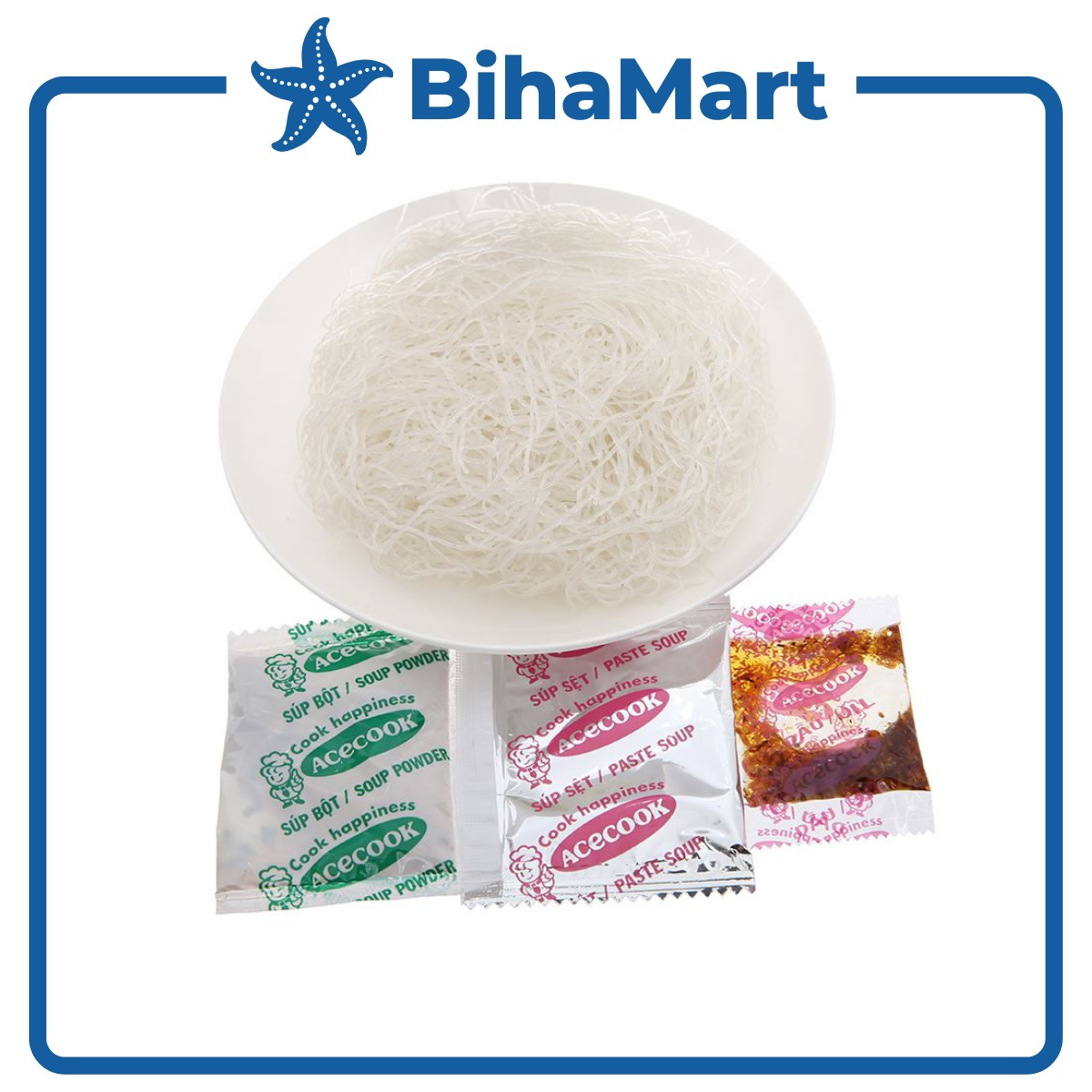 [SET 5 GÓI] - ACECOOK - Bún bò Huế Hằng Nga, Hằng Nga Bún bò Huế, Bún Hằng Nga hương vị Bún bò Huế, Bún bò Acecook (73g/gói)