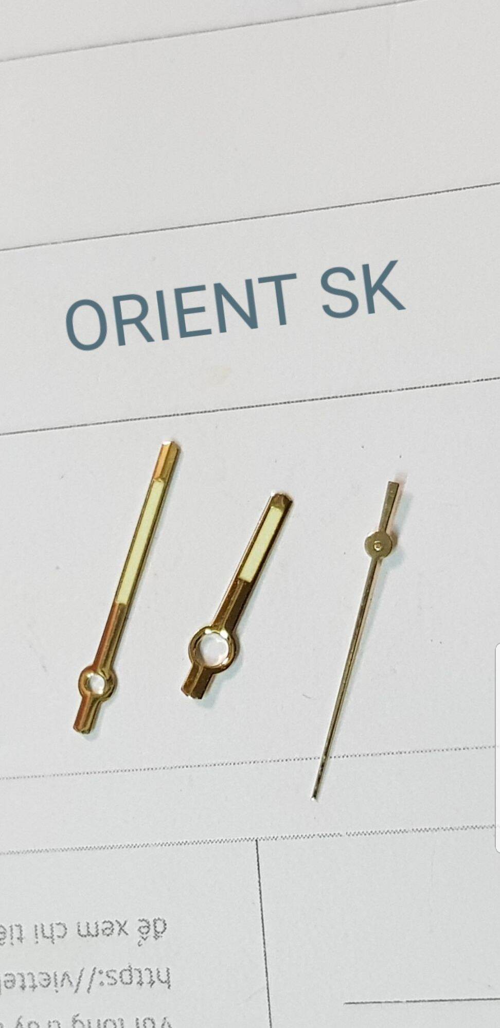 Bộ kim đồng hồ ORIENT SK dạ quang sáng rực cho đồng hồ nam cổ