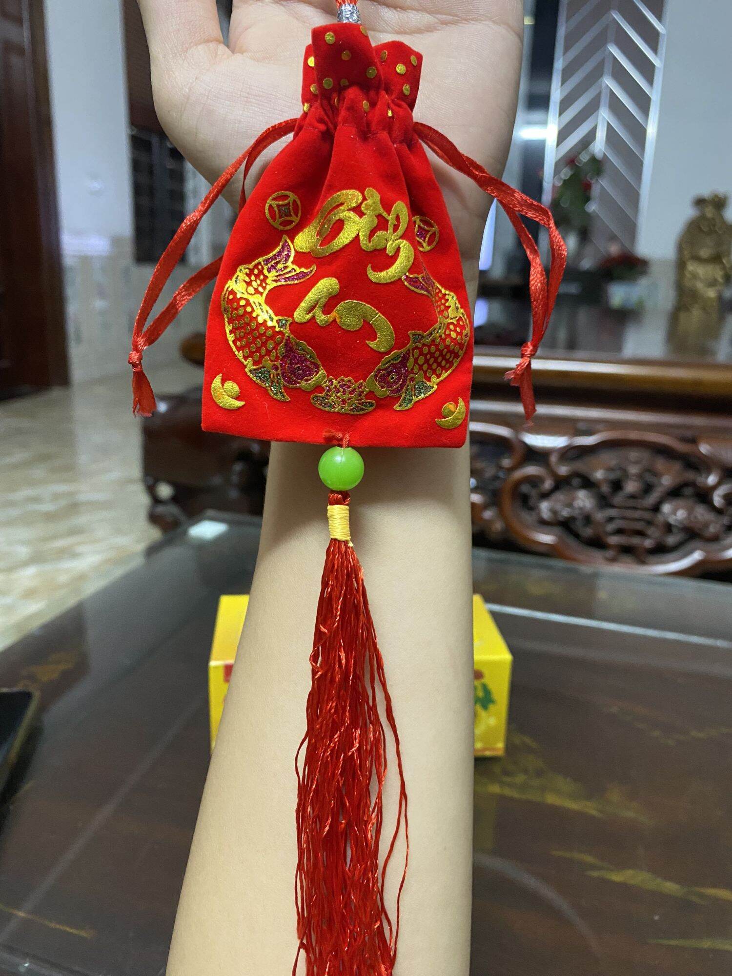Túi Gấm Đỏ Bình An Alofa