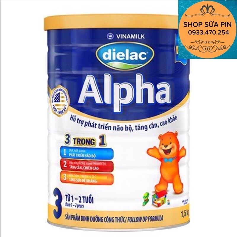 Sữa bột dielac alpha số 3 1500g - date mới