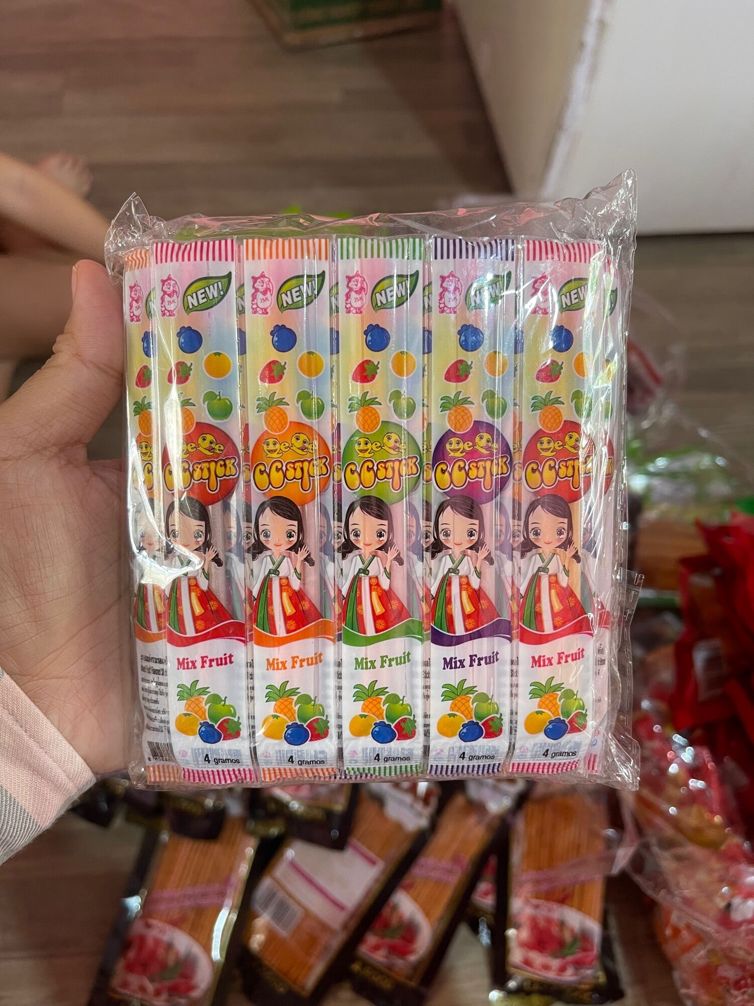 Kẹo tăm lạnh trái cây