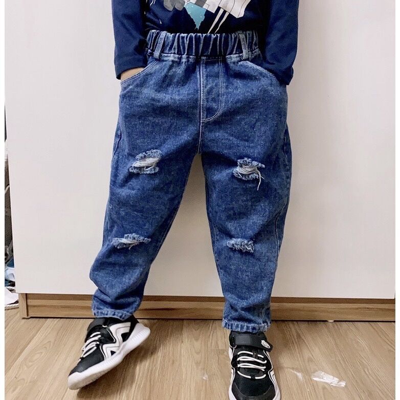 Quần jean bé trai baggy bé gái