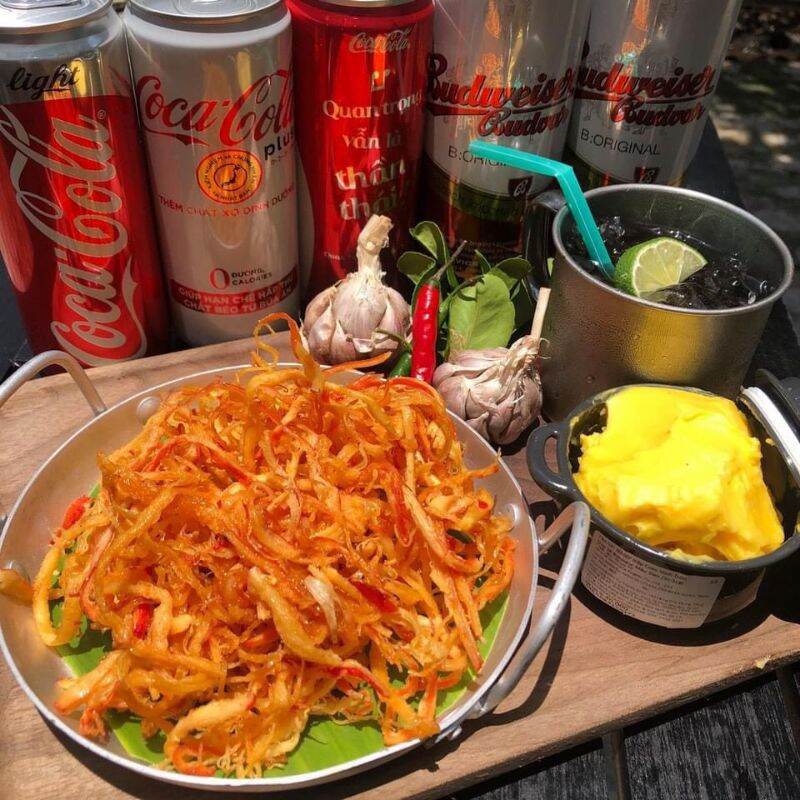 100gr mực sốt bơ tỏi