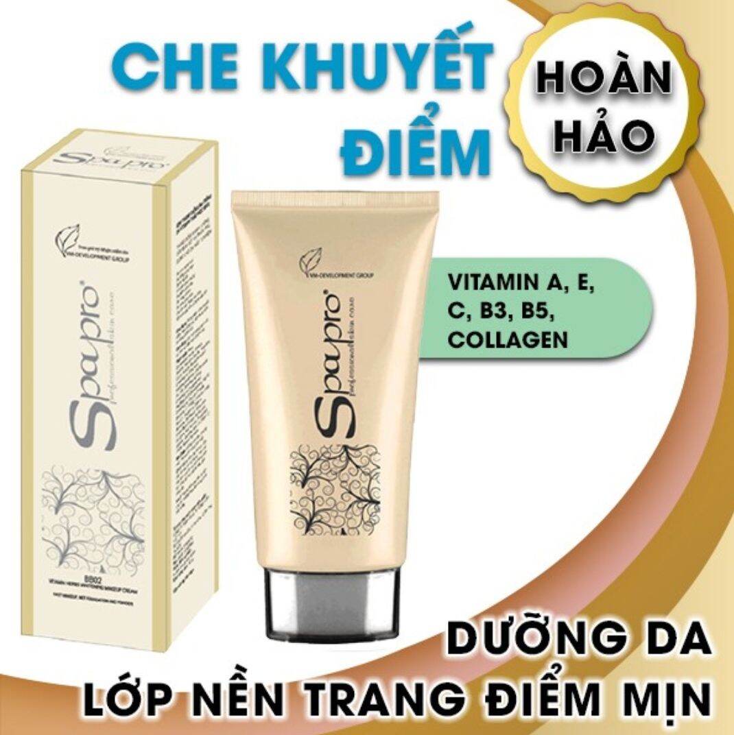 KEM TRANG ĐIỂM LÀM TRẮNG DA VITAMIN THẢO MỘC SPAPRO