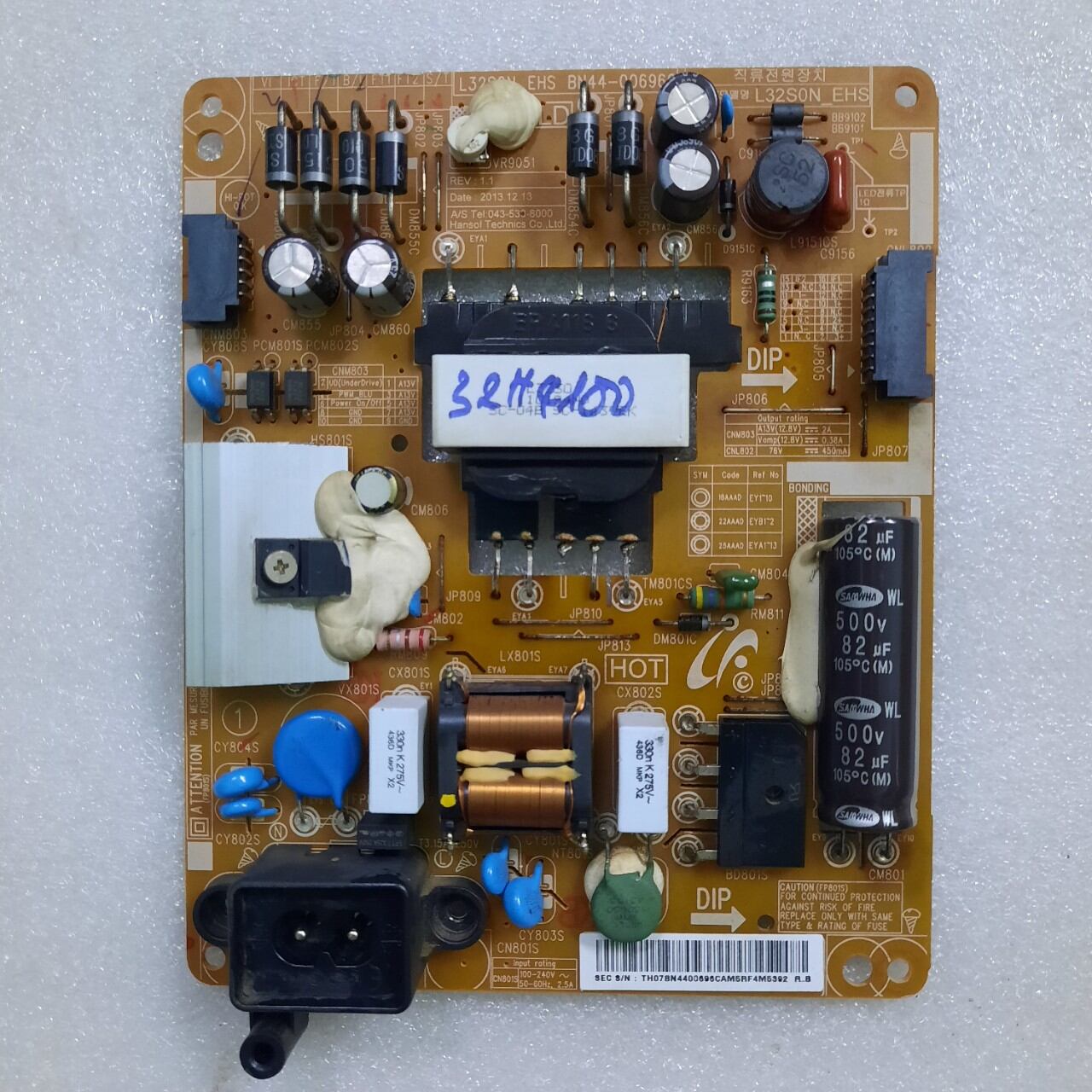 Bo mạch tivi samsung 32h4100ak , 32h4100
