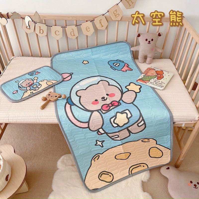 Chiếu Lụa Điều Hoà Cho Bé In Hình 5D ( Size 60x120)